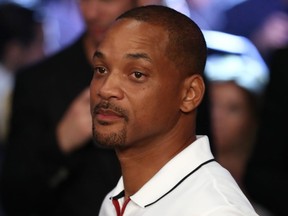 Actor Will Smith is seen in attendance prior to the middleweight championship bout between Gennady Golovkin and Canelo Alvarez at T-Mobile Arena on September 15, 2018 in Las Vegas.