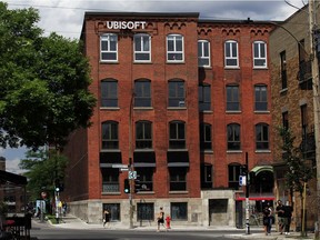 Ubisoft building on St-Laurent Blvd. in Montreal Monday, July 13, 2020.