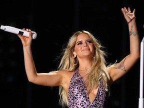 Maren Morris performs at the 2019 CMA Music Festival.