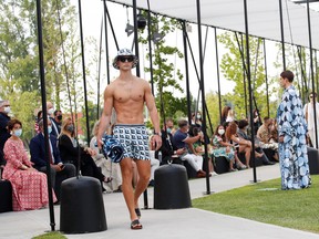 Models present creations from the Dolce & Gabbana Spring/Summer 2021 men's collection in a live-streamed show at the university campus of the Humanitas Research Foundation during Milan Digital Fashion Week in Rozzano, south of Milan, Italy, July 15, 2020.