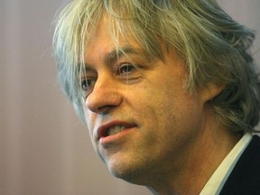Sir Bob Geldof at The Mayors Office today. Geldof received the key to the city.