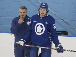 Maple Leafs coach Sheldon Keefe will need Auston Matthews to play like the star he is in the playoffs if they want to advance past the Blue Jackets.