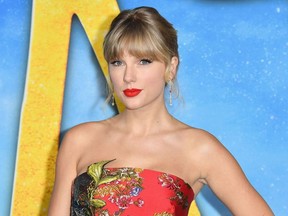 In this file photo US singer Taylor Swift arrives for Universal Pictures' world premiere of "Cats" at Alice Tully Hall on December 16, 2019 in New York City.
