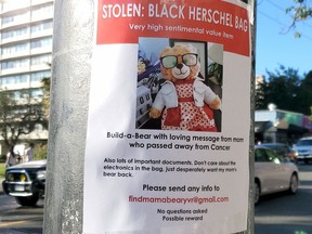 Vancouver-bred movie star Ryan Reynolds is offering a cash reward to whoever reunites Mara Soriano with her stolen teddy bear that contains a recording of her late mother's voice.