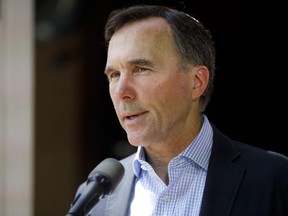 Finance Minister Bill Morneau speaks to media during a press conference in Toronto, Friday, July 17, 2020.