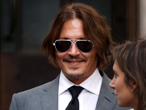 Actor Johnny Depp leaves the High Court in London, Britain July 13, 2020.