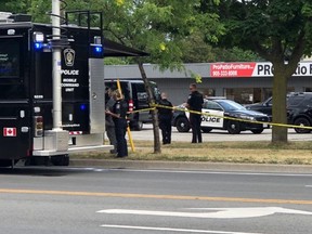 One person was killed and another injured in a shooting on Plains Rd. E. in Burlington on Friday, July 10, 2020.