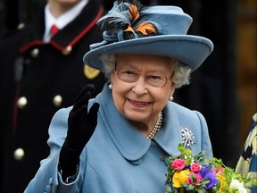 Britain's Queen Elizabeth II leaves after the annual Commonwealth Service at Westminster Abbey in London, Britain March 9, 2020.