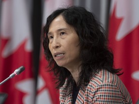 Chief Public Health Officer Theresa Tam speaks during a news conference in Ottawa, Friday July 24, 2020.
