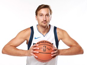 Ryan Broekhoff of the Dallas Mavericks poses for a portrait during the Dallas Mavericks Media Day at American Airlines Center on Sept. 30, 2019 in Dallas, Texas.