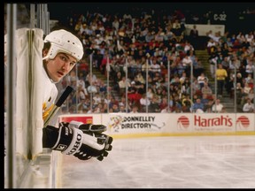 Mario Lemieux returned from cancer treatments to produce 56 points in just 20 games for the Pittsburgh Penguins.