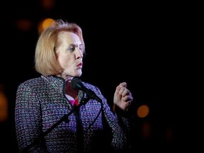 Seattle Mayor Jenny Durkan speaks outside the federal building in Seattle, Washington, U.S. December 17, 2019.  \