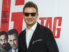 Actor Jeremy Renner at the red carpet for the movie Tag at the TIFF Bell Lightbox in Toronto on Monday June 11, 2018.