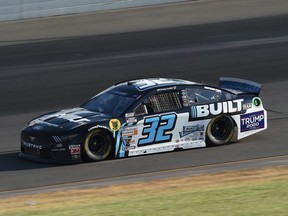 Corey LaJoie, driver of the Built Bar Ford, during the NASCAR Cup Series Pocono 350 at Pocono Raceway on June 28, 2020 in Long Pond, Pennsylvania.