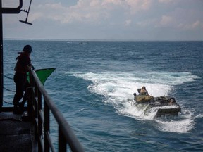 At least one Marine has died and eight others remained missing on July 31, 2020 following an accident involving an amphibious assault vehicle off the coast of California, the U.S. military announced.