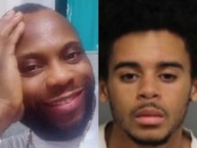 Alleged Liberian war criminal Bill Horrace, 44, left, who was gunned down during a London home invasion June 21, had “business interactions” with his accused killer, Kieron Gregory, 22, of North York, right, London police say.