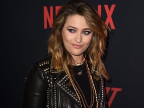 Paris Jackson arrives at the premiere of Netflix's "The Dirt" at ArcLight Hollywood on March 18, 2019 in Hollywood.