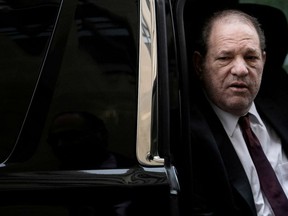 Film producer Harvey Weinstein arrives at New York Criminal Court for his sexual assault trial in the Manhattan borough of New York City, New York, U.S., February 20, 2020.