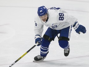 Young forward Nick Robertson continues to impress at Maple Leafs training camp.