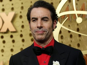 Sacha Baron Cohen arrives at the Primetime Emmy Awards in Los Angeles Sept. 22, 2019.