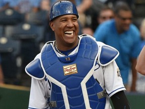 Royals catcher Salvador Perez was sent home from camp after testing positive for COVID-19.