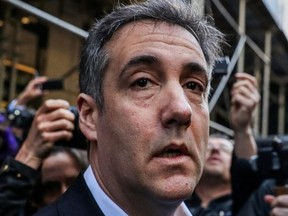 Michael Cohen, U.S. President Donald Trump's former lawyer, leaves his apartment to report to prison in Manhattan, New York, U.S., May 6, 2019.
