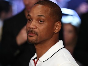 Actor Will Smith is seen in attendance prior to the bout between Gennady Golovkin and Canelo Alvarez at T-Mobile Arena on September 15, 2018 in Las Vegas.