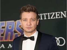 Jeremy Renner attends the Los Angeles World Premiere of Marvel Studios' "Avengers: Endgame" at the Los Angeles Convention Center on April 23, 2019 in Los Angeles, California.