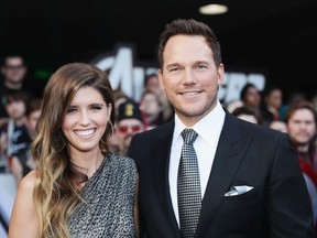 Katherine Schwarzenegger and Chris Pratt attend the Los Angeles World Premiere of Marvel Studios' "Avengers: Endgame" at the Los Angeles Convention Center on April 23, 2019 in Los Angeles, California.