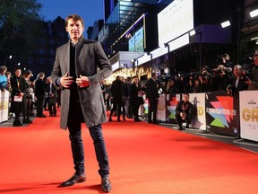 LONDON, ENGLAND - OCTOBER 09: James Blunt attends the "Greed" European Premiere during the 63rd BFI London Film Festival at the Odeon Luxe Leicester Square on October 09, 2019 in London, England.
