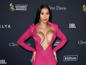 Cardi B attends the Pre-GRAMMY Gala and GRAMMY Salute to Industry Icons Honoring Sean "Diddy" Combs on January 25, 2020 in Beverly Hills, California.
