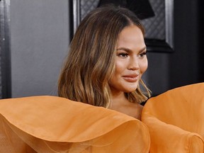 Chrissy Teigen attends the 62nd Annual GRAMMY Awards at STAPLES Center on January 26, 2020 in Los Angeles, California.