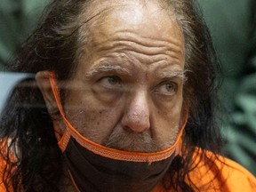 Adult film actor Ron Jeremy appears for his arraignment on rape and sexual assault charges at Clara Shortridge Foltz Criminal Justice Center on June 26, 2020 in Los Angeles, California.