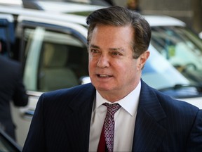 In this file photo  Paul Manafort arrives for a hearing at U.S. District Court on June 15, 2018 in Washington, D.C.