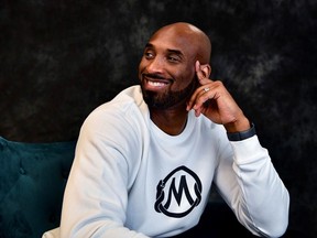 Kobe Bryant poses for a portrait inside of his office in Costa Mesa, California. Bryant, one of the greatest NBA players in history, is building an impressive resume in his post-basketball career, including winning an Academy Award.