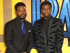 Black Panther European Premiere at the Eventim Apollo, Hammersmith, London  Featuring: Ryan Coogler, Chadwick Boseman Where: London, United Kingdom When: 08 Feb 2018