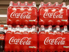 Bottles of Coca-Cola are displayed at a supermarket of Swiss retailer Denner, in Glattbrugg, Switzerland, June 26, 2020.