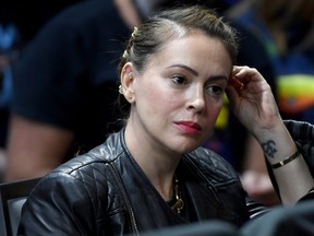 Actress Alyssa Milano attends the 2020 Gun Safety Forum hosted by gun control activist groups Giffords and March for Our Lives at Enclave on Oct. 2, 2019 in Las Vegas, Nevada.