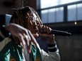 FILE: Rapper Wiz Khalifa performs during the Fanatics Super Bowl Party on Feb. 6, 2016 in San Francisco, Calif.