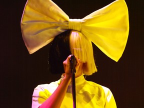 Sia performs at the Panorama Music Festival on the third day of the event on Randall's Island in New York on July 24, 2016.