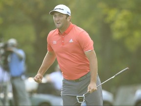 Jon Rahm celebrates his 66-foot putt to defeat Dustin Johnson during a sudden-death playoff at the BMW Championship on the North Course at Olympia Fields Country Club on August 30, 2020 in Olympia Fields, Illinois.

His family's tweet announcing his death on the actor's Twitter account became the most-liked posting ever on Twitter, the social media platform said on Saturday. It had 7.2 million likes by Sunday.

Coogler described Boseman in a statement on Sunday as "an epic firework display" and said he had been unaware that Boseman was ill while filming "Black Panther."

Boseman's other screen credits included playing Jackie Robinson, who broke Major League Baseball's color bar, and funk musician James Brown.