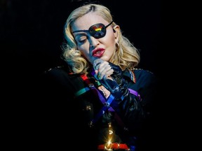 Madonna performs at the 2019 Pride Island concert during New York City Pride in New York City June 30, 2019.