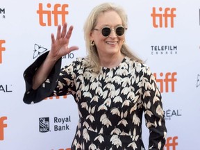 Meryl Streep attends the premiere of The Laundromat at the Toronto International Film Festival, in Toronto, Sept. 9, 2019.