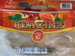 Wawona peaches sold from June 1, 2020 to Aug. 22, 2020, inclusively, are among the peaches that have been recalled.