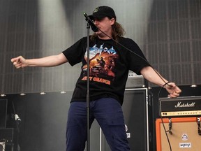 Power Trip's Riley Gale is pictured at Rock am Ring 2019 in  Nurburg, Germany, June 7, 2019.