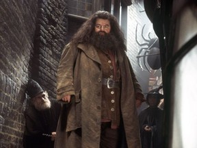 ROBBIE COLTRANE as Hagrid in Warner Bros. Pictures' "Harry Potter and the Chamber of Secrets."