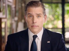 In this video grab made on Aug. 20, 2020 from the online broadcast of the Democratic National Convention, being held virtually amid the coronavirus pandemic, shows former vice-president and Democratic presidential nominee Joe Biden's son Hunter Biden speaking during the last day of the convention.