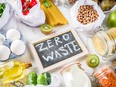 Zero waste shopping concept