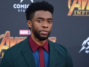 In this file photo taken on April 23, 2018 Actor Chadwick Boseman arrives or the World Premiere of the film 'Avengers: Infinity War' in Hollywood.