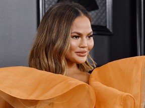 Chrissy Teigen attends the 62nd Annual GRAMMY Awards at STAPLES Center on January 26, 2020 in Los Angeles.
